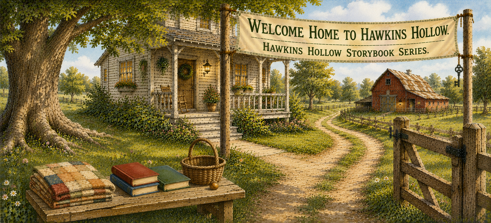 Storybook Series banner featuring a warm and welcoming collection of early stories.